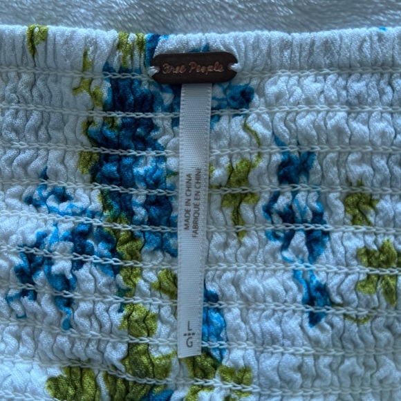 Free People Close to You Ivory Floral Print Top - Picture 5 of 8